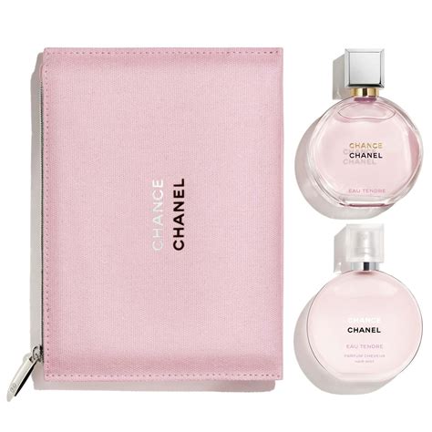 chance chanel eau tendre gift set|Chanel Chance Eau tendre refill.